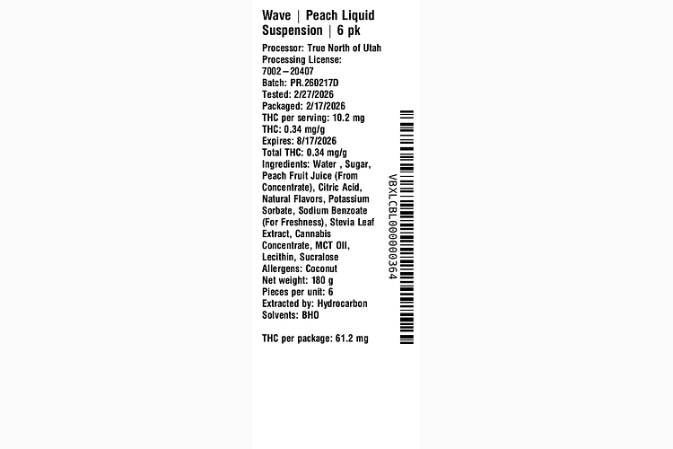 Peach Liquid Suspension by Wave