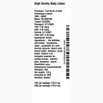 Body Lotion by High Variety