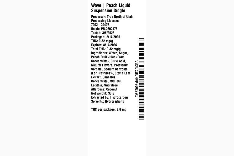 Peach Liquid Suspension by Wave