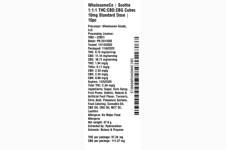 Soothe by WholesomeCo