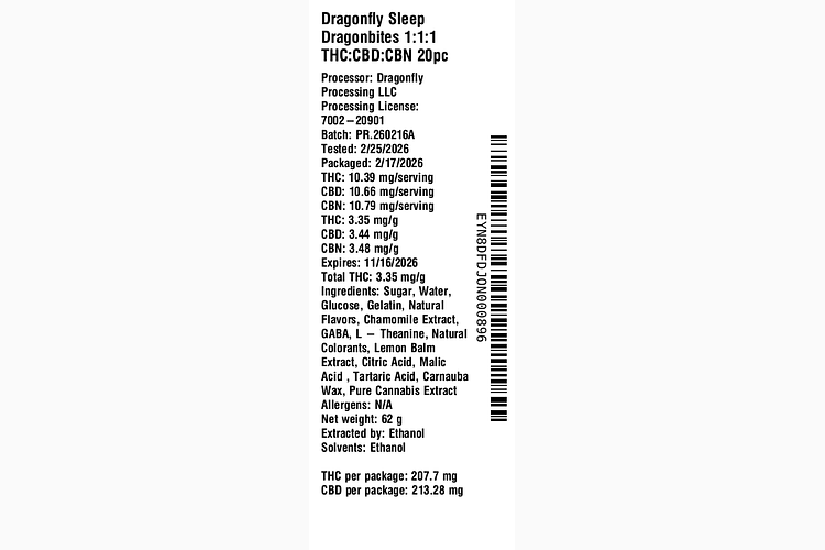 Sleep Dragonbites by Dragonfly