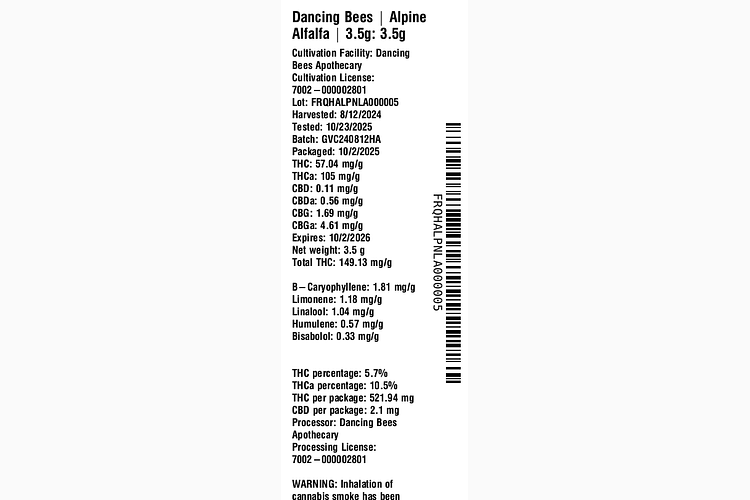 Alpine Alfalfa by Dancing Bees Apothecary