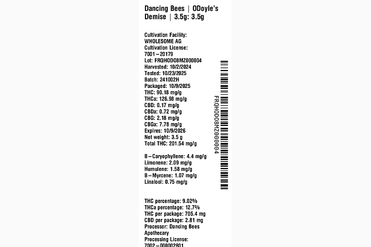 ODoyle's Demise by Dancing Bees Apothecary