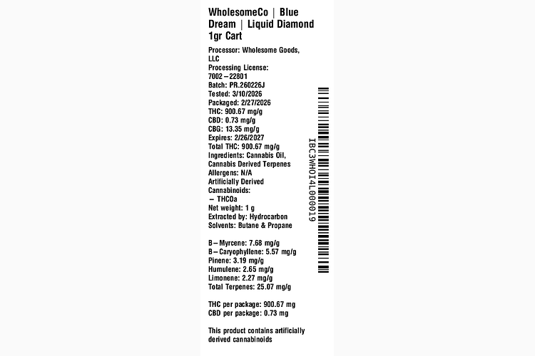 Blue Dream by WholesomeCo