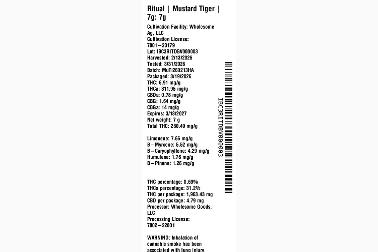 Mustard Tiger by Ritual