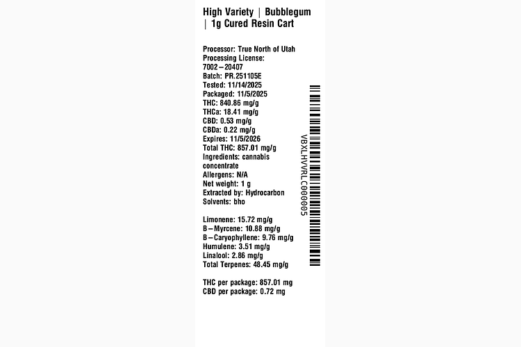 Bubblegum by High Variety
