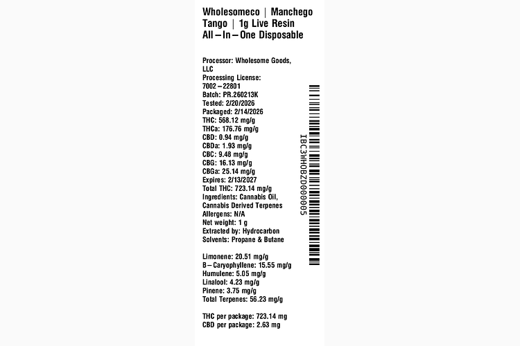 Manchego Tango by WholesomeCo