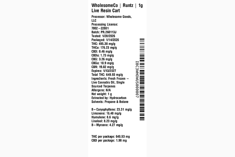 Runtz by WholesomeCo