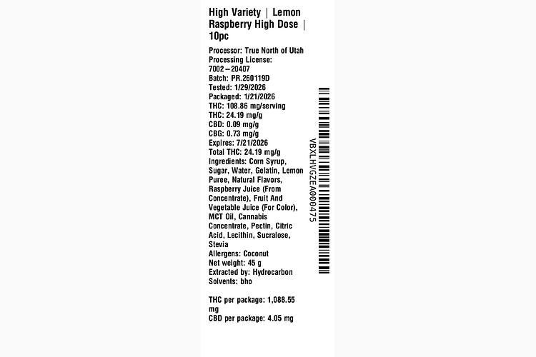 Lemon Raspberry by High Variety