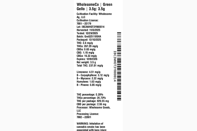 Green Gello by WholesomeCo