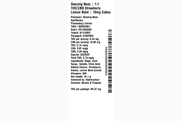 Strawberry Lemon Balm by Dancing Bees Apothecary