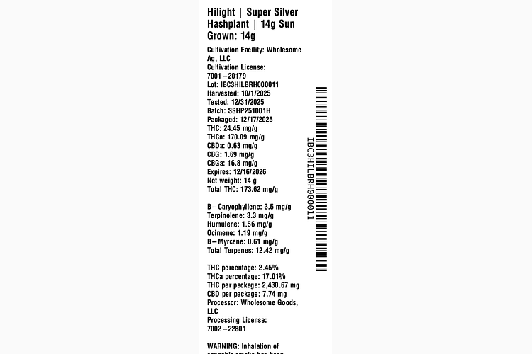 Super Silver Hashplant by Hilight