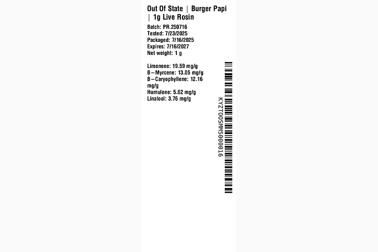 Burger Papi by Out of State