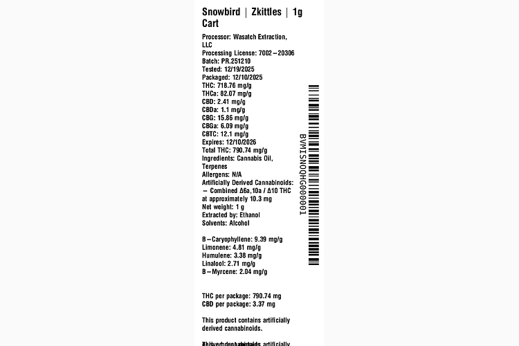 Zkittles by Snowbird