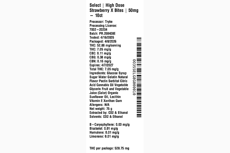 Strawberry X Bites by Select