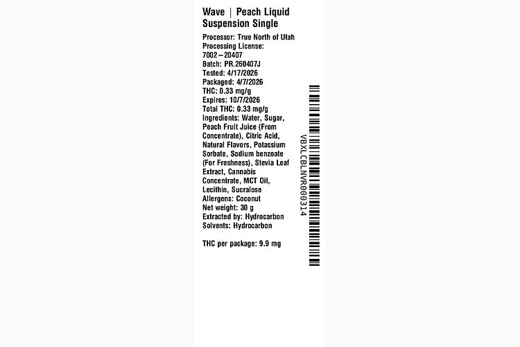 Peach Liquid Suspension by Wave