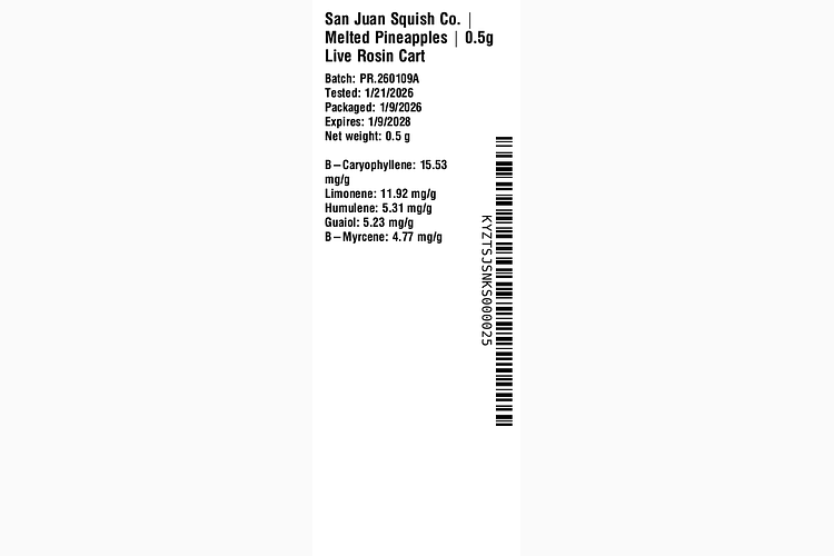 Melted Pineapples by San Juan Squish Co.