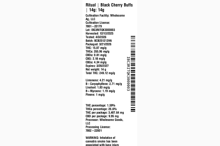 Black Cherry Buffs by Ritual