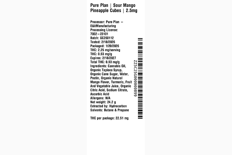 Sour Mango Pineapple by Pure Plan