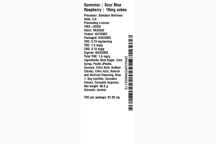 Sour Blue Raspberry by Gummiez