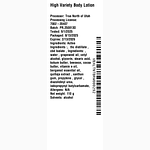 Body Lotion by High Variety