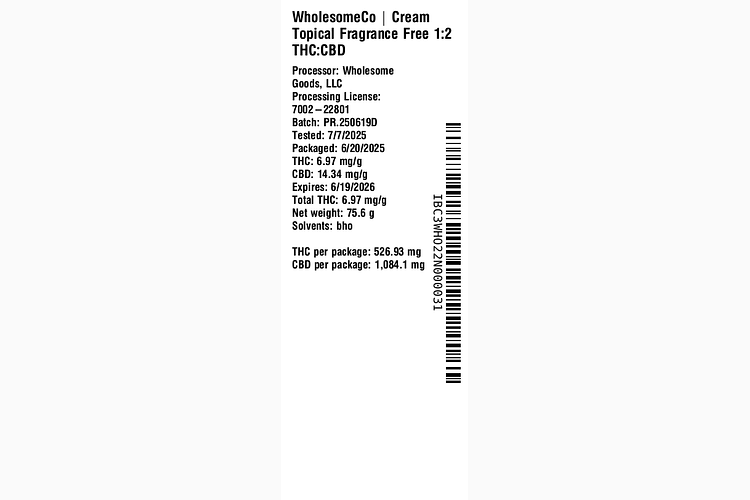 Fragrance Free by WholesomeCo