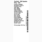 RSO 20mg by The Solid