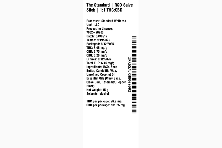 RSO Salve Stick by The Standard