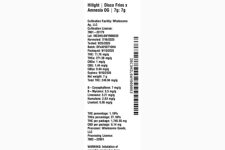 Disco Fries x Amnesia OG by Hilight