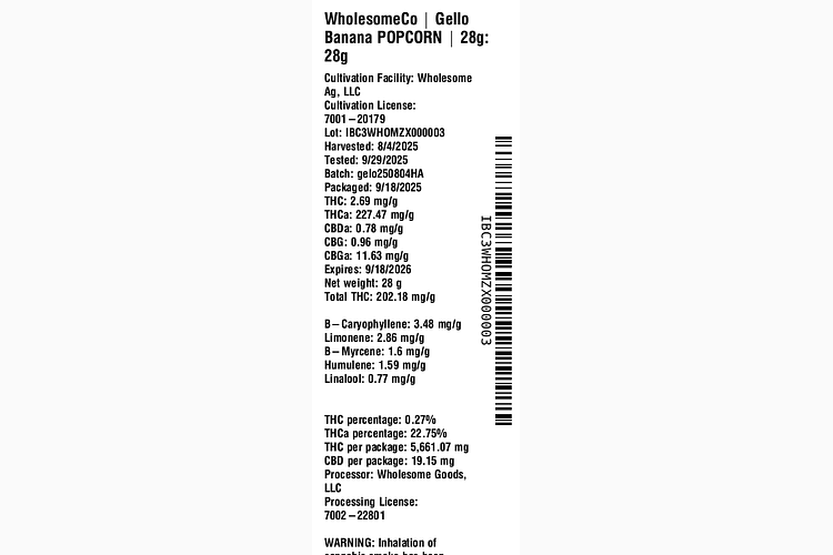 Gello Banana by WholesomeCo