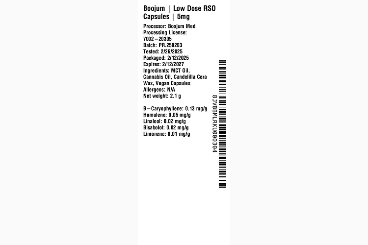 RSO Capsules by Boojum