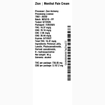 Menthol Pain Cream by Zion