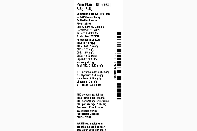 Oh Geez by Pure Plan