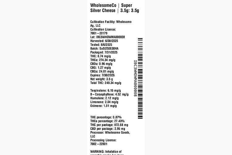 Super Silver Cheese by WholesomeCo