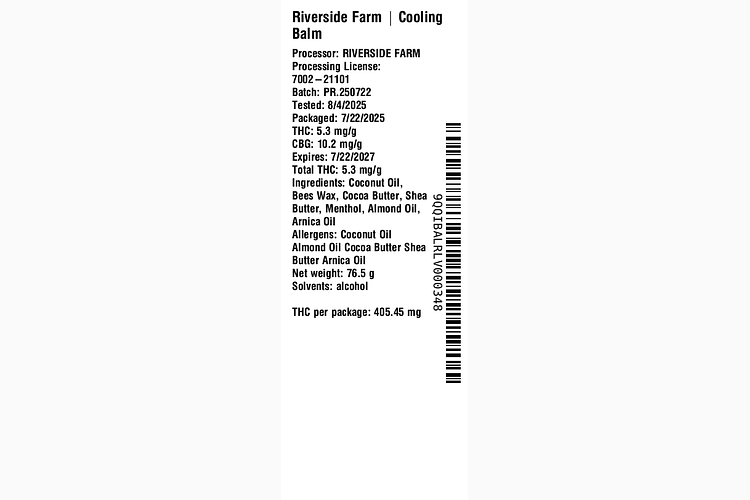 Cooling Balm by Riverside Farm