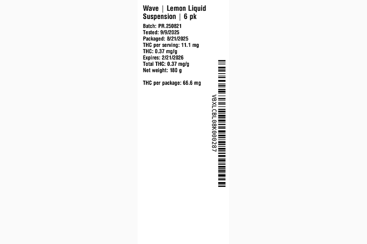 Lemon Liquid Suspension by Wave