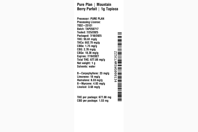 Mountain Berry Parfait by Pure Plan