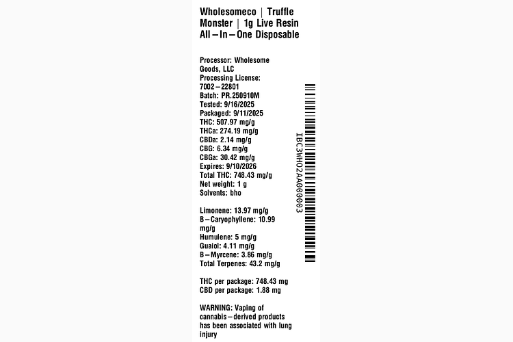 Truffle Monster by WholesomeCo