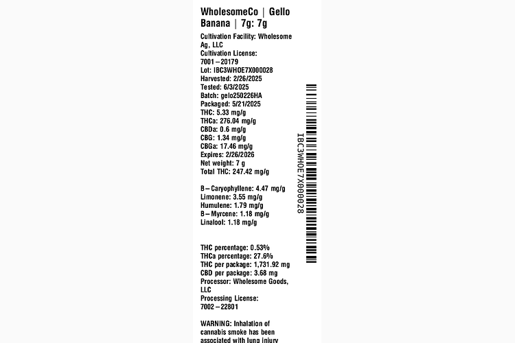 Gello Banana by WholesomeCo