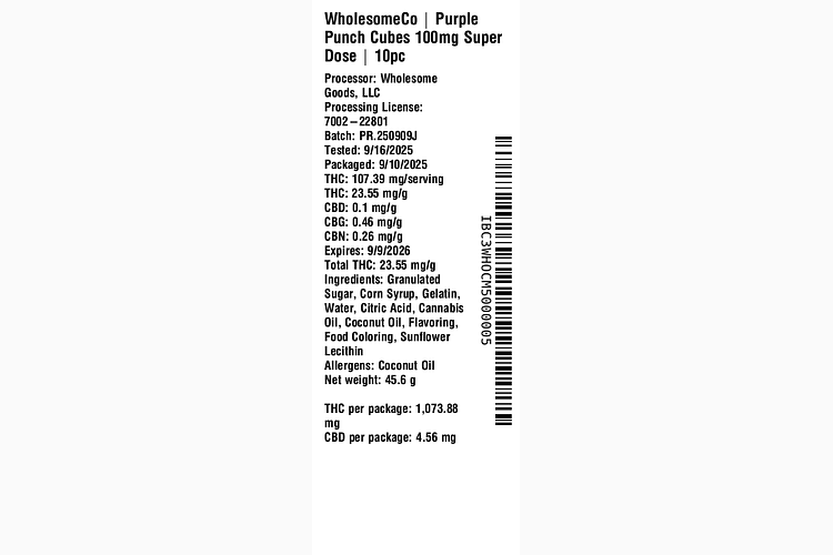 Purple Punch by WholesomeCo