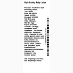 Body Lotion by High Variety