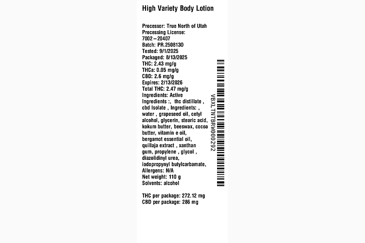 Body Lotion by High Variety