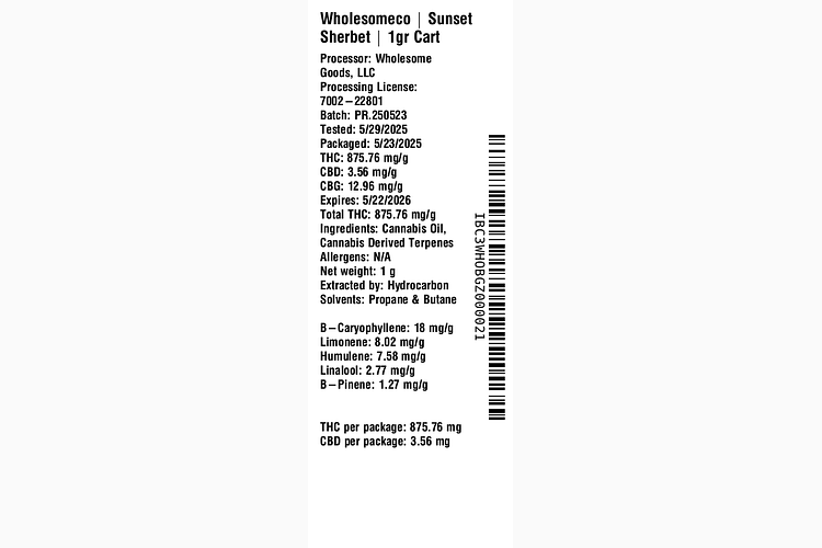 Sunset Sherbet by WholesomeCo