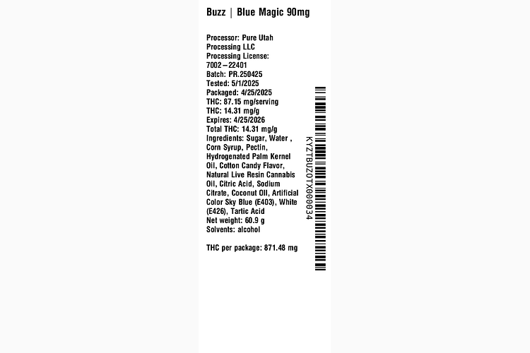 Blue Magic 90mg by Buzz