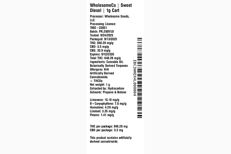 Soothe - Sweet Diesel by WholesomeCo