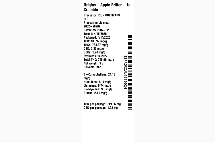 Apple Fritter by Origins