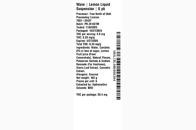 Lemon Liquid Suspension by Wave