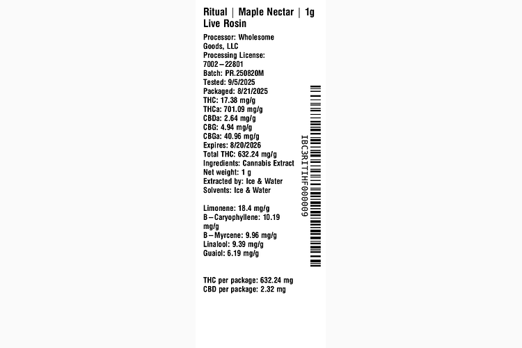 Maple Nectar by Ritual