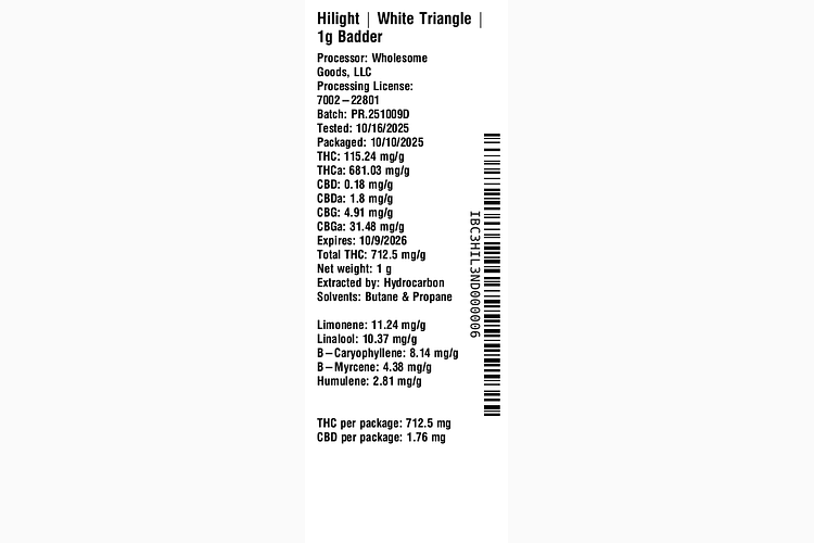 White Triangle by Hilight