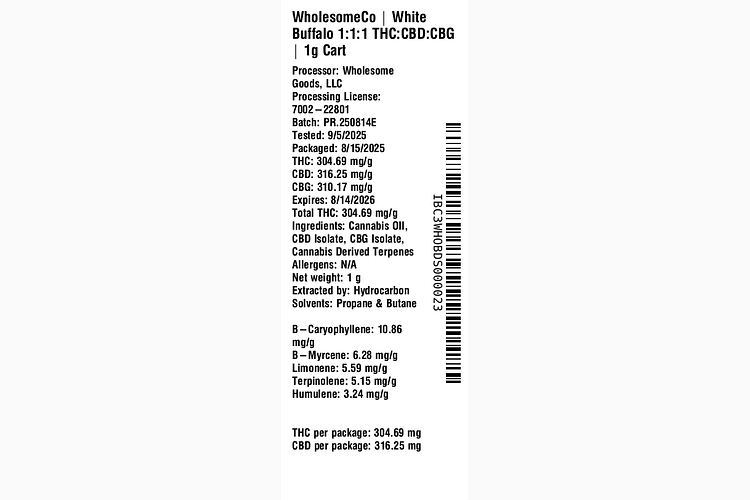 Energize - White Buffalo by WholesomeCo